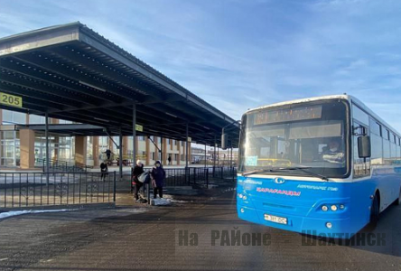 Маршрут  № 121 «Караганды-Шахтинск» будет осуществлять движение с городского автовокзала